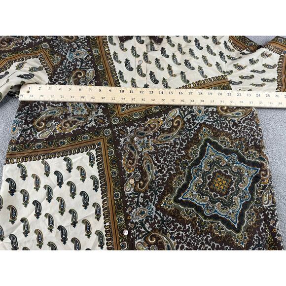 Y2K Emanuel Ungaro Liberté L Multicolor Paisley Pattern Button Down Shirt - Picture 5 of 9